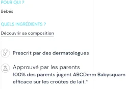 ABCDerm babysquam croûtes de lait Bioderma - tube de 40 ml