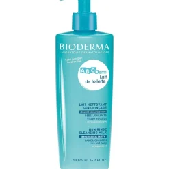 ABCDerm lait de toilette nettoyant sans rinçage Bioderma - flacon de 500 ml