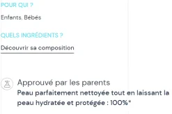 ABCDerm lait de toilette nettoyant sans rinçage Bioderma - flacon de 500 ml