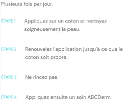 ABCDerm lait de toilette nettoyant sans rinçage Bioderma - flacon de 500 ml