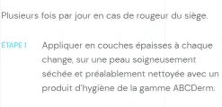 ABCDerm Pâte à l'Eau Apaisante Des Rougeurs du Siège Bioderma - tube de 75 g