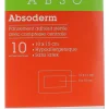 Absoderm Pansements adhésifs stériles avec compresse centrale 10x15cm Marque verte - boîte de 10 sachets individuels