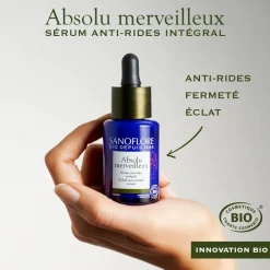 Absolu Merveilleux Sérum anti-rides intégral Sanoflore - Flacon compte-gouttes de 30ml