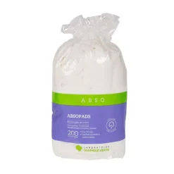Absopads rectangles de coton Marque Verte - 200 cotons de 8x10 cm