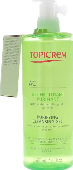 AC Gel nettoyant purifiant Topicrem