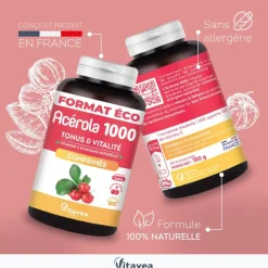 Acérola 1000 Nutrisanté - 60 comprimés à croquer
