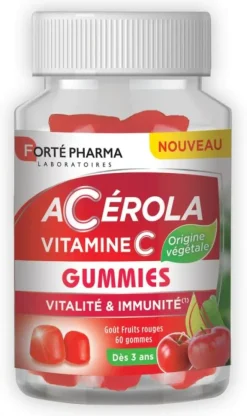 Acérola Vitamine C Forté Pharma - pot de 60 gummies