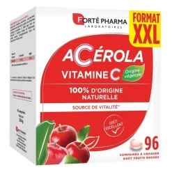 Acérola vitamine C goût fruits rouges Forté Pharma
