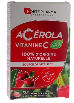 Acérola vitamine C goût fruits rouges Forté Pharma