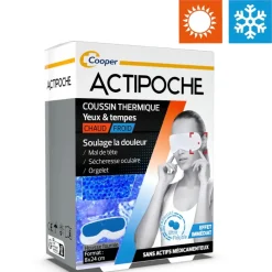 Actipoche coussin thermique chaud/ froid yeux & tempes Cooper - 1 coussin thermique 8x24 cm