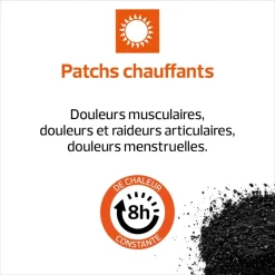 Actipoche Patchs chauffants douleurs musculaires et articulaires Cooper - boite de 4 patchs 9,5x13cm