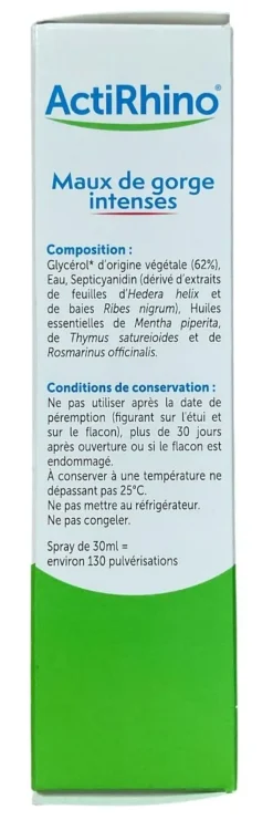 ActiRhino Spray maux de gorge intenses Grimberg - spray de 30ml