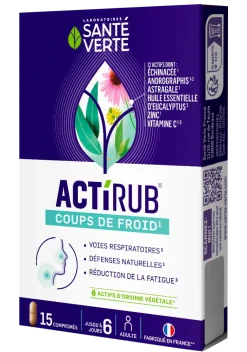 Actirub coups de froid Santé verte – 15 comprimés