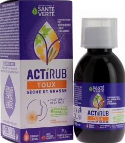 Actirub Toux Sèche et Grasse Santé Verte - flacon de 150 ml