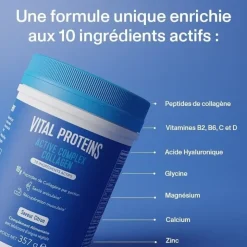 Active Complex Collagen saveur citron Vital Proteins - pot de 357g