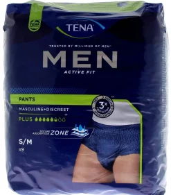 Active Fit pants Men 5,5 gouttes Tena - 9 protections taille S/M (75-105cm)