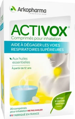 Activox comprimés pour inhalation Arkopharma - boîte de 20 comprimés