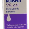 Acuspot 5 % Galderma – peroxyde de benzoyle, gel, tube 40 g