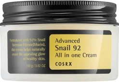Advanced Snail 92 crème tout-en-un à la bave d'escargot Cosrx - pot de 100ml