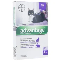 Advantage 80 pour chat et lapin plus de 4 kg Bayer