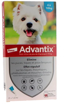 Advantix petit chien de 4 à 10 kg Bayer