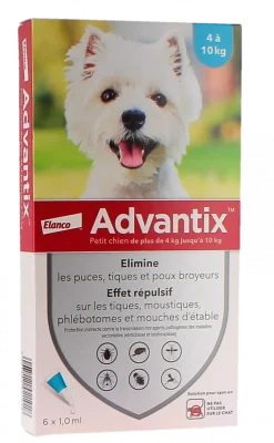 Advantix petit chien de 4 à 10 kg Bayer