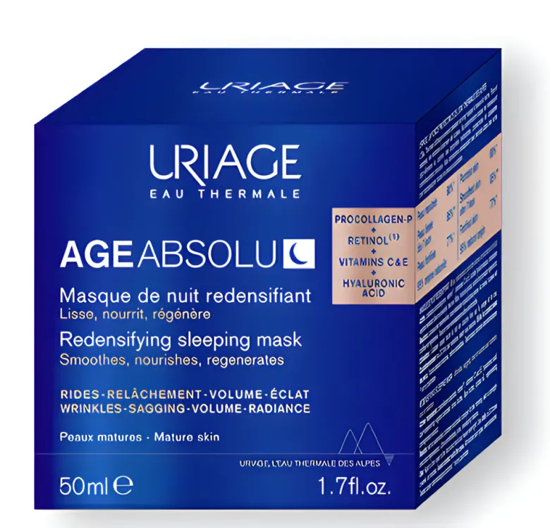 Age Absolu Masque de nuit redensifiant Uriage - pot de 50ml