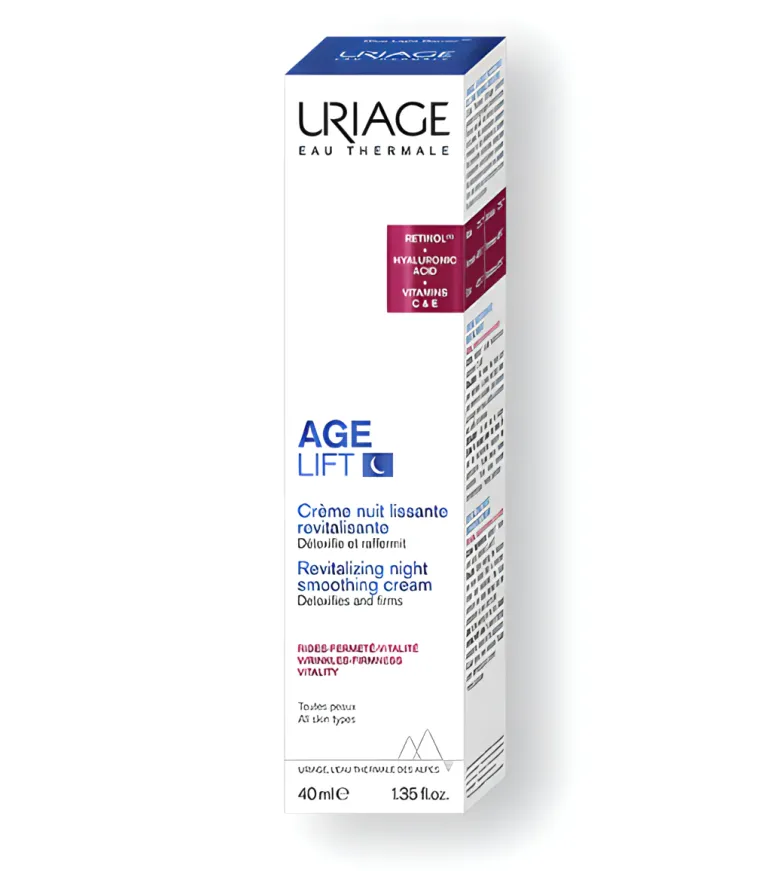 Age Lift Crème nuit lissante revitalisante Uriage - flacon de 40 ml