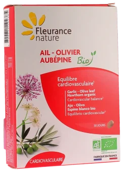 Ail olivier aubépine bio Fleurance nature - boîte de 60 comprimés