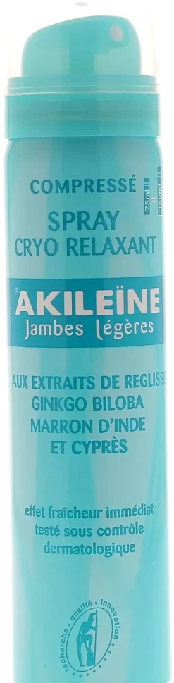 Akileïne jambes légères cryo relaxant – spray 75 ml