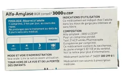 Alfa-amylase Biogaran – 18 comprimés