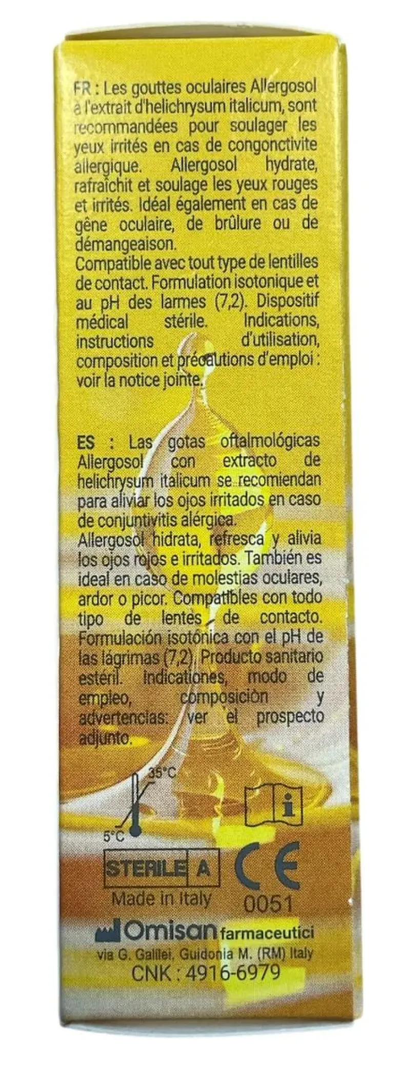 Allergosol yeux sensibles aux allergies Eye Care - flacon de 10ml