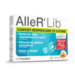 AlleR'Lib confort respiratoire et cutané 3C Pharma - boite de 15 comprimés