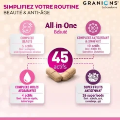 All-in-one beauté routine beauté et anti-âge Granions - boite de 60 comprimés