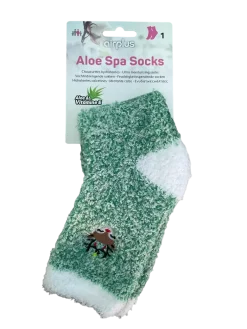 Aloe Spa Socks Chaussettes hydratantes femme Noël Airplus - une paire de chaussettes