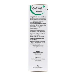 Alopexy 2% solution pour application cutanée - boîte de 3 flacons de 60ml