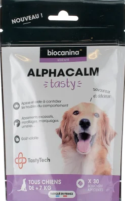Alphacalm Tasty Chien Biocanina - sachet de 30 bouchées