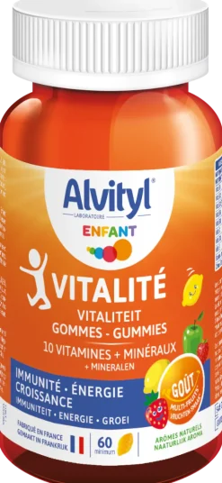 Alvityl vitalité 10 vitamines - boite de 60 gommes