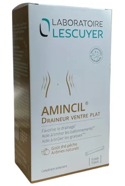 Amincil draineur ventre plat Lescuyer - boite de 15 sticks