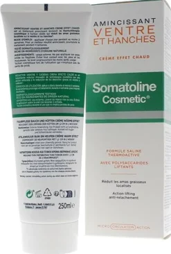 Amincissant ventre et hanches crème effet chaud Somatoline Cosmetic - tube de 250 ml