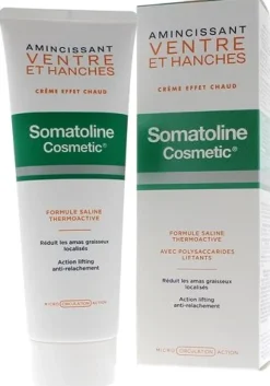 Amincissant ventre et hanches crème effet chaud Somatoline Cosmetic - tube de 250 ml