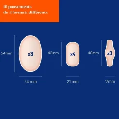 Ampoules Protect 3 formats Urgo - boîte de 10 pansements
