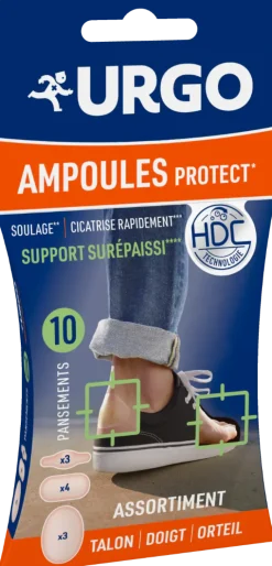 Ampoules Protect 3 formats Urgo - boîte de 10 pansements