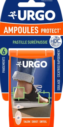 Ampoules protect pastille surépaissie Urgo - 6 pansements