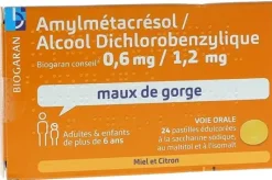 Amylmétacrésol/Alcool Dichlorobenzylique Biogaran Conseil - boîte de 24 pastilles édulcorées