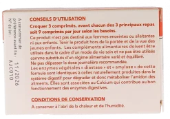 Amylodiastase Digest goût framboise mandarine - boîte de 40 comprimés à croquer