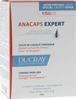Anacaps Expert Chute de cheveux chronique Ducray