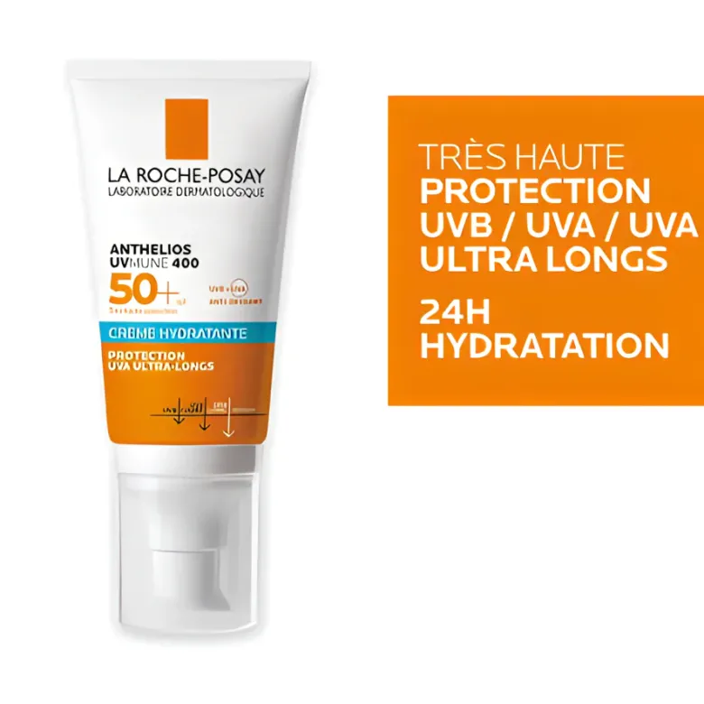 Anthelios UVmune 400 Crème hydratante SPF50+ La Roche-Posay - tube de 50 ml