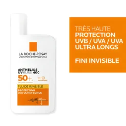 Anthelios UVMune 400 Fluide solaire invisible SPF 50+ La Roche-Posay - flacon de 50ml
