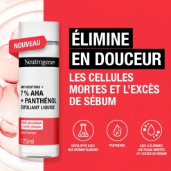 Anti-boutons+ exfoliant liquide Neutrogena - flacon de 125ml